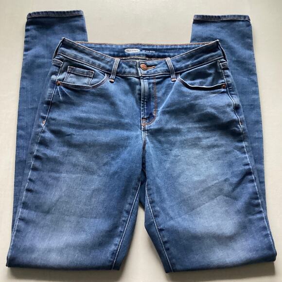 Old Navy Womens Pop Icon Skinny Blue Jeans Size 4 Long - Picture 1 of 4
